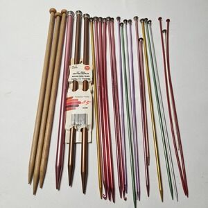Vintage Lot Of Boye, Chester, And EZY KNIT Knitting Needles And Hooks